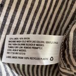 A New Day linen blend long sleeve shirt top blouse striped ballon sleeves small Photo 7