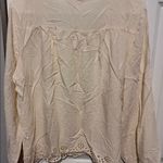 LC Lauren Conrad  beige blouse size xl Photo 3