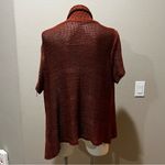 Dress Barn  orange open knit cardigan Photo 3
