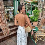 ZARA  Elegant Polka Dot satin effect  Slip maxi Dress Photo 8