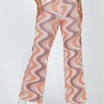 Princess Polly  Women's Flare Pants - Multi/Pink Size 4 Photo 0