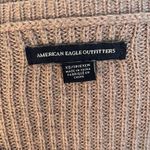 American Eagle AEO  Size XS Oversized Floral Embroidered Pink Sweater Wool Blend Photo 6