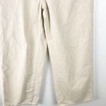 BDG 100% Cotton Cream High & Wide Cropped Jeans, Size 32 Photo 8
