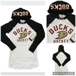 NWT Anaheim Ducks Hoodie Tunic Sweatshirt Long Sleeve Top Shirt Women’s XS Black Size undefined Photo 1