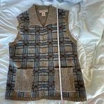 Telluride Clothing Company Wool Ladies zip up vest with pockets. Size Small Brown Photo 8