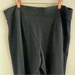 Eileen Fisher Black Wide Leg Crop Elastic Waist Pants Large Photo 5