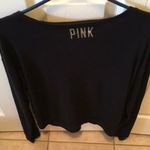 PINK - Victoria's Secret Pink Victoria Secret Boom Sequence Black Sweater Photo 4