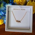 Michael Kors Rose Gold Brass Necklace Photo 1