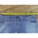 Women’s Levi's Red Tab Button Front Denim Medium Wash Skirt Blue Size 12 Photo 8