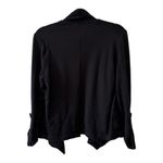 Anthropologie Dolan Left Coast Collection Black Draped Open-Front Cardigan – Size L Photo 2