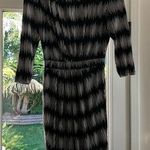 Tart Collections Modal XS Black White Ruched Dress Photo 0