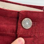 Soft Surroundings  Burgundy Corduroy High Rise Skinny Pants size 12P petite Photo 7