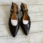 Madewell NEW Sz 6 The Debbie Slingback Pump Kitten Heel in Black NO289 Photo 4