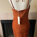 NWT Plus Women’s Bodycon Ruched Party Formal Cocktail Dress Rust / Orange Knee Orange Size undefined Photo 2