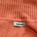 L.L.Bean Sweater Women's S/M Orange Coral Long Sleeve Shawl Collar Open Front Photo 4