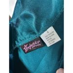 Frederick's of Hollywood Teal Satin Mini Slip Dress Lingerie SZ S New Years Photo 2