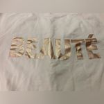 J.Crew  XS Sweatshirt (cream) w French word beauty Photo 3