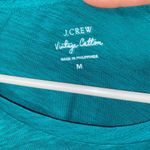 J.Crew  Green Burnout Vintage Cotton Crew Neck T-Shirt Women's Size Medium Photo 2