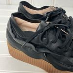 Pinko Francese Platform Sneaker Black Leather Women's Sz 37 635 Photo 7