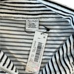Anna & Ava  Black and White Striped Terry Cloth Top/‎ Cover up Photo 3