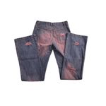 Parso's‎ acid wash pink and purple unique jeans Size 4 Photo 2