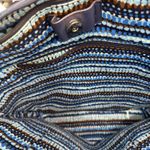 Vera Bradley Tote Bag Quilted Floral Travel Carryall Handbag Blue Brown Photo 12