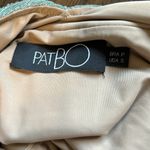 PATBO Halter Neck Bodysuit Sea Green Size Small Going Out Top Shimmer Metallic Photo 7