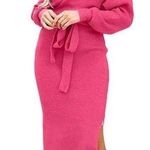 Knitted Sweater Dress in Pink Size undefined Photo 1