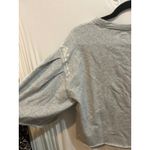 1. State  Womens XS Gray Embroidered Floral Bell‎ Sleeve Sweatshirt Top Photo 4