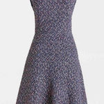 J.Crew A-line Dress in Confetti Tweed Women's 6 Metallic Thread Fit and Flare Photo 0
