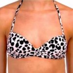 BCBGeneration Animal Print Halter Bikini Top - Size XS Photo 0