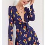 Kimchi Blue ✨HP✨ Maddie Plunging Tie-Front Romper✨ Photo 0