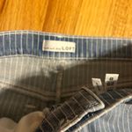 Loft  Fresh Cut High Rise Kick Crop Jeans in Blue Stripe size 8 Photo 3