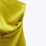 ZARA NWT SATIN EFFECT ASYMMETRIC DRESS Photo 3