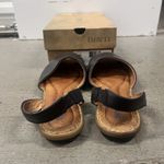 Born Trang Comfort Sandals Women's Size 10M Slingback Peep Toe Leather Flats Black Photo 1