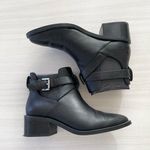 & Other Stories & Other Stories Black Buckle Leather Ankle Booties Photo 0