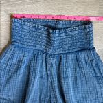 Anthropologie  Daily Practice The Aster Pants Wide Leg Gauzy Blue Small Photo 5