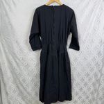 PG Collections Western Style Black Denim Dress with White Embroidery Size 10 Photo 13