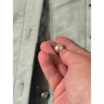 Patricia McCoy collectoin Lace Up Leather Jacket Mint Green Moto Style Size XXS Photo 8