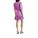 Veronica Beard  Purple Sheath Mini Dress with Puff Sleeves Size 6 NWT Photo 4