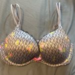 Victoria's Secret VERY SEXY PUSH UP BRA PINK BOW FLORAL LOGO PRINT 34C Photo 0
