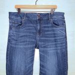 American Eagle  Super Stretch Artist Flare Jeans Size 10 Long Dark Wash Denim Photo 3