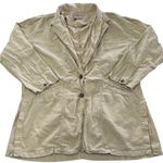 Pilcro  Blazer Womens Large‎ Tan Summer Relaxed Jacket Linen Cotton Blend Photo 1