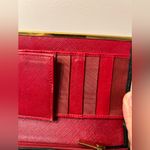 Salvatore Ferragamo  Black Saffiano Leather Continental Gancini Long Wallet Photo 4