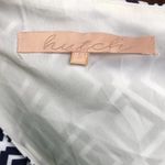 Anthropologie Hutch  Geometric Navy White Pom Shift Dress Small Photo 6