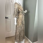 Une Ame Floral Maxi Dress, Size Medium, Slimming Looking Dress, Beautiful! Brown Photo 2