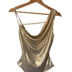 LELIS Collection Metallic Gold Bodysuit Sz S Photo 1