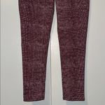 Love Fire Burgundy Pants w Micro Tweed Print Women’s Juniors 11 Stretch Red Size undefined Photo 2