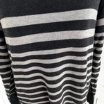 Caslon  Women's Gray Striped Long Sleeve Scoop Neck Pullover Sweater sz XS Photo 1