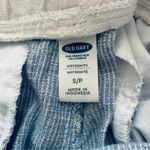 Old Navy  Blue & White Striped Linen-Blend Maternity Shorts | Size: S Photo 4